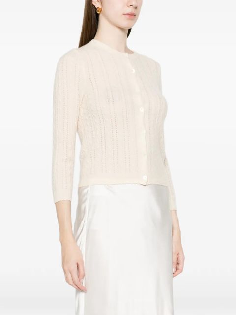 DÔEN Danae cable-knit cardigan - Neutrals