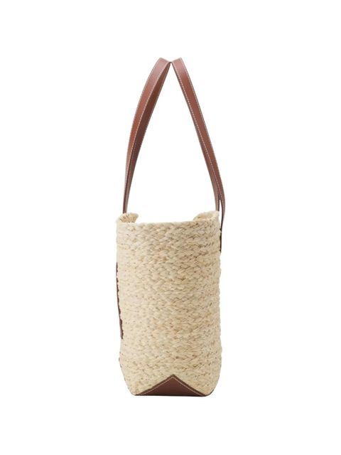 Lanvin medium Catch logo-patch tote bag - Neutrals