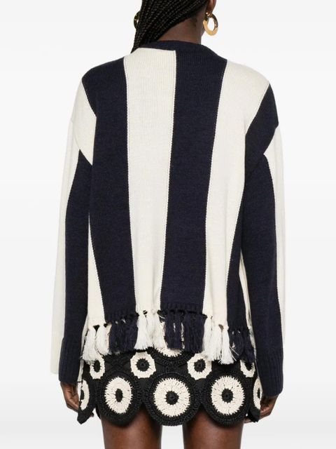 Simon Miller striped tassel sweater - Blue