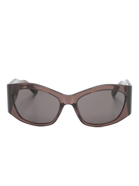 Balenciaga Eyewear transparent geometric-frame sunglasses - Brown - zdjęcie produktu nr 1