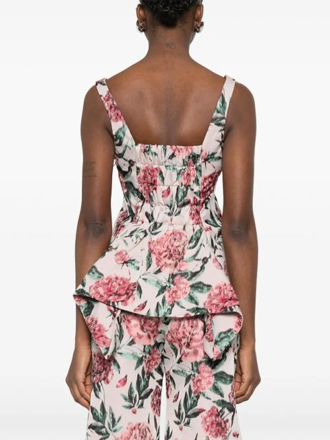 Marques'Almeida peplum brocade corset top - Pink - zdjęcie produktu nr 2