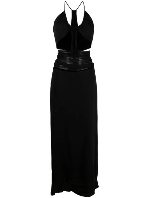 Christopher Esber tulle-panel cut-out dress - Black - zdjęcie produktu nr 1