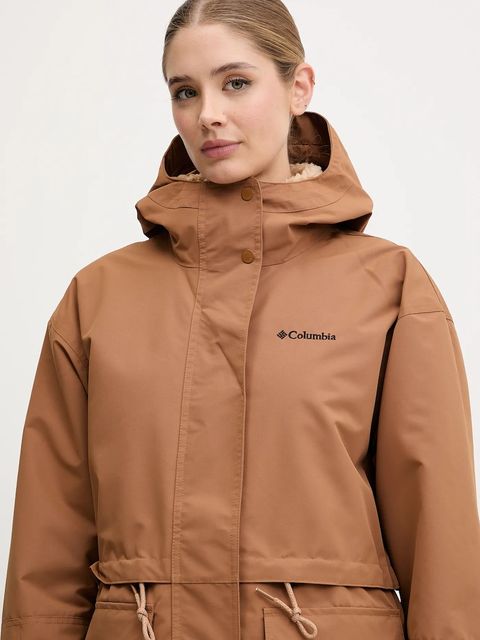 Columbia kurtka outdoorowa Drop Ridge IC kolor brązowy 2094761