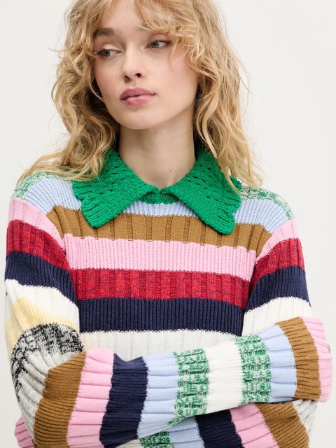 Stine Goya sweter damski kolor multicolor SG-PF25-K033-2386