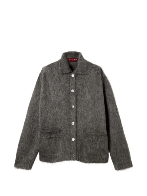 Gucci mohair-blend cardigan - Grey - zdjęcie produktu nr 1
