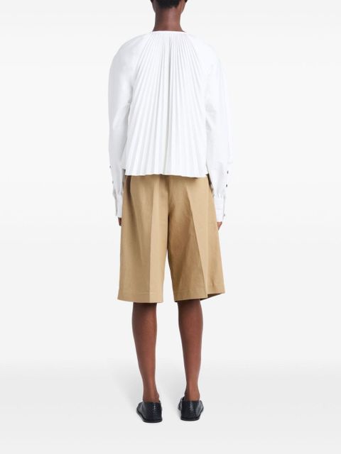 Proenza Schouler Monica pleat-detailing blouse - White
