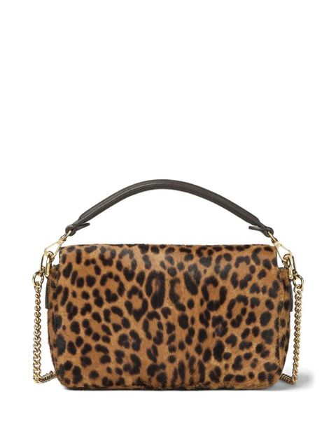 FENDI mini Baguette® leopard-print chain tote bag - Brown - zdjęcie produktu nr 2