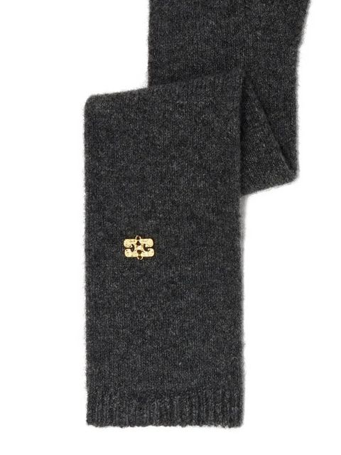 GANNI fingerless embellished gloves - Grey - zdjęcie produktu nr 2