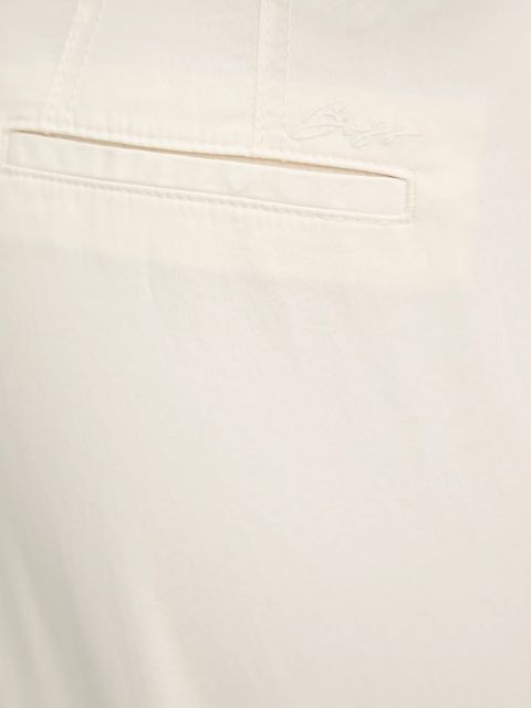 BOSS Orange spodnie damskie kolor beżowy proste high waist 50541934