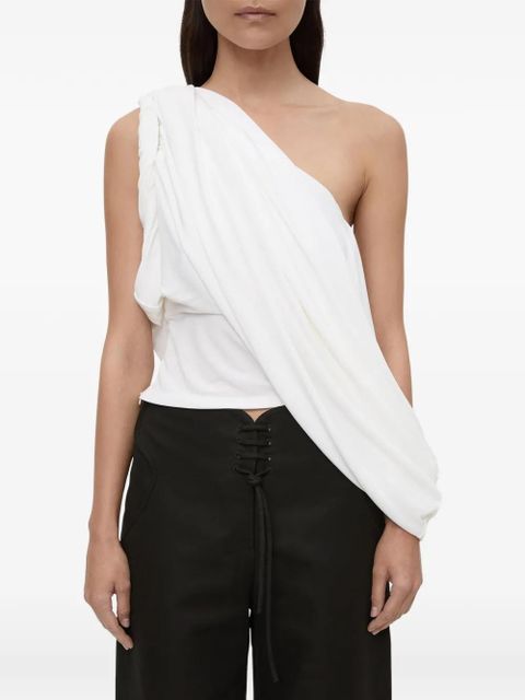 Christopher Esber Aiba draped one-shoulder top - Black - zdjęcie produktu nr 1