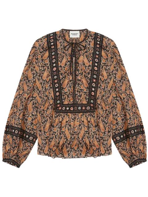 MARANT ÉTOILE Gayle blouse - Brown - zdjęcie produktu nr 1