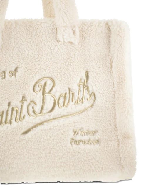 MC2 Saint Barth Vanity Teddy sherpa tote bag - White