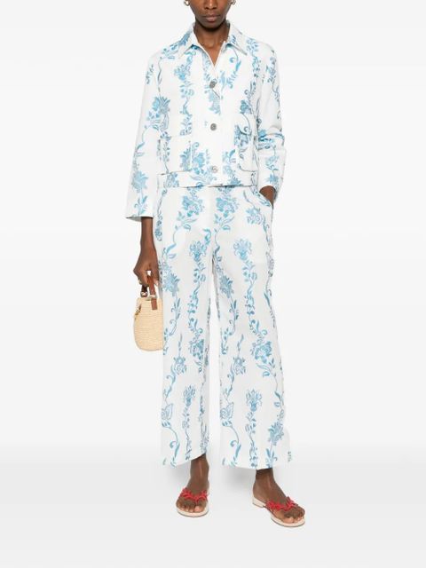 ETRO floral-pattern pocket jacket - White - zdjęcie produktu nr 2