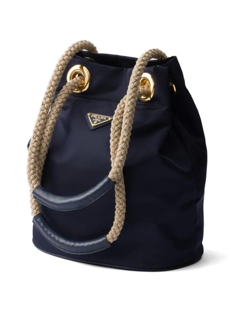 Prada small Mariner bucket bag - Blue