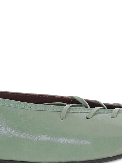 ALOHAS leather flat pumps - Green