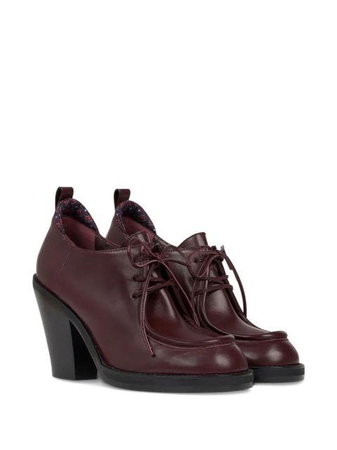 ETRO 75mm lace-up texan-heel pumps - Red - zdjęcie produktu nr 2