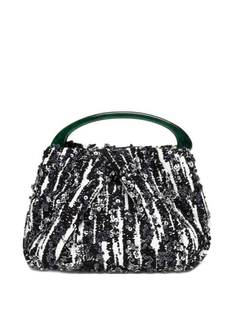 DRIES VAN NOTEN pleated sequin mini bag - Black - zdjęcie produktu nr 1