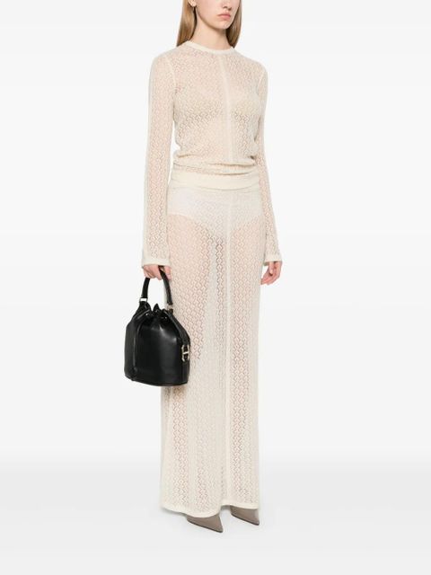 TWINSET Oval T tote bag - Black - zdjęcie produktu nr 2