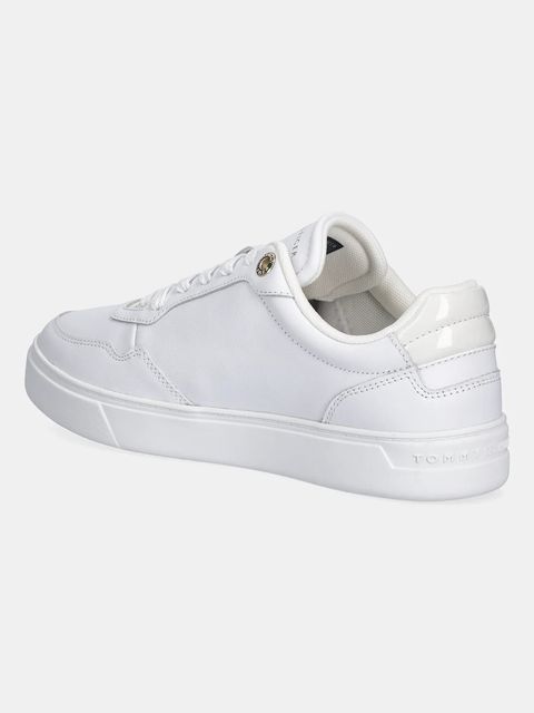 Tommy Hilfiger sneakersy skórzane CASUAL CUPSOLE SNEAKER damskie kolor biały FW0FW09022