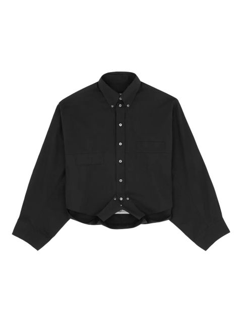 MM6 Maison Margiela buttoned long-sleeved shirt - Black - zdjęcie produktu nr 1