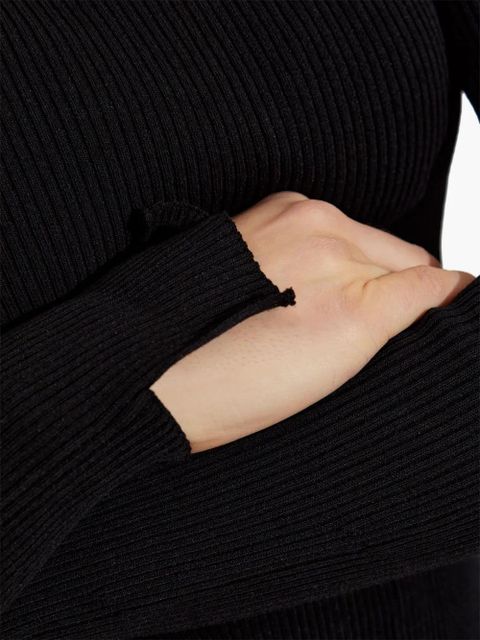 Victoria Beckham ribbed top - Black