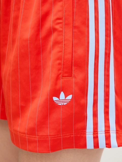 adidas Originals szorty Shorts damskie kolor czerwony wzorzyste high waist KD2286