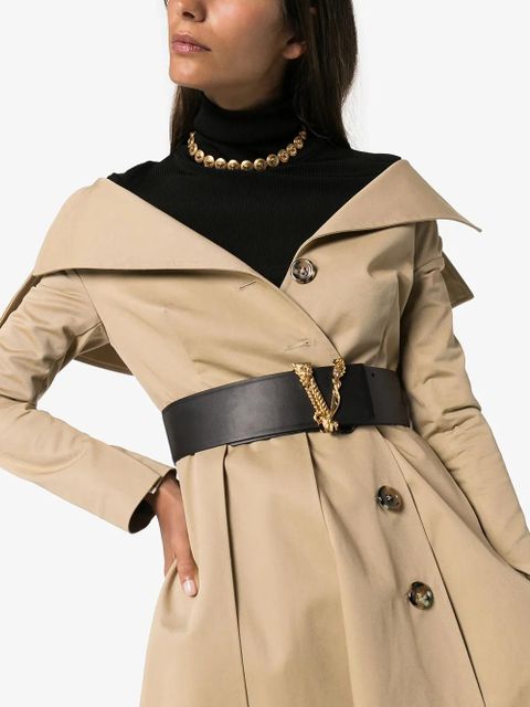 Versace Virtue leather belt - Black - zdjęcie produktu nr 2