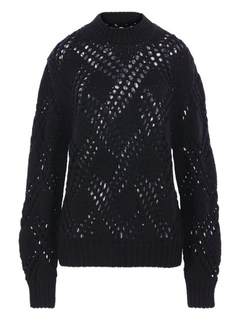 Jil Sander geometric-pattern sweater - Black - zdjęcie produktu nr 1