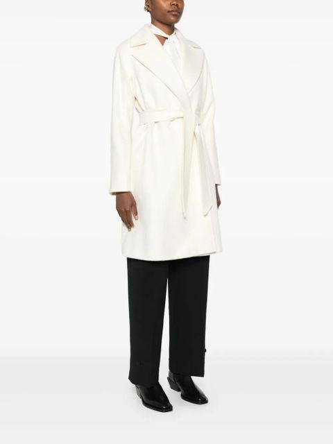 Max Mara belted wrap coat - White - zdjęcie produktu nr 2