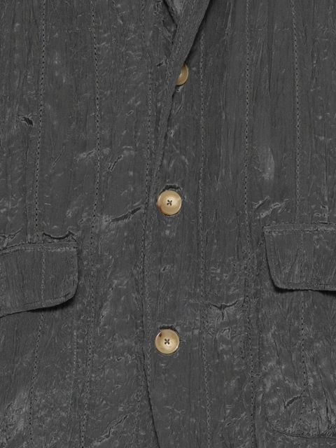 Alysi single-breasted flap-pocket blazer - Grey