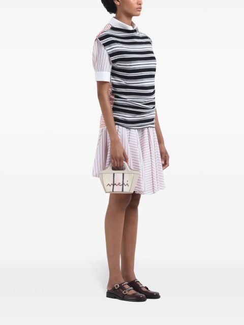 Marni striped mini skirt - Red - zdjęcie produktu nr 2