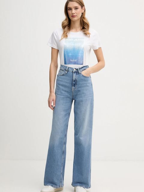 Dkny t-shirt damski kolor biały DJ6T1693 - zdjęcie produktu nr 2