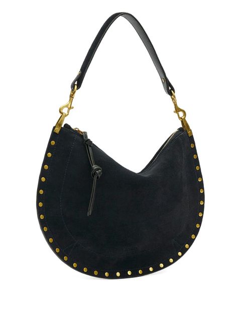 ISABEL MARANT Oskan studded zip shoulder strap - Blue