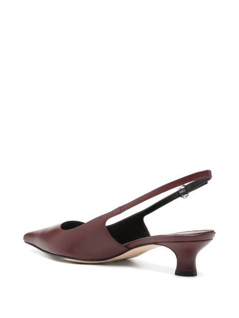 Aeyde Catrina point-toe slingback pumps - Brown