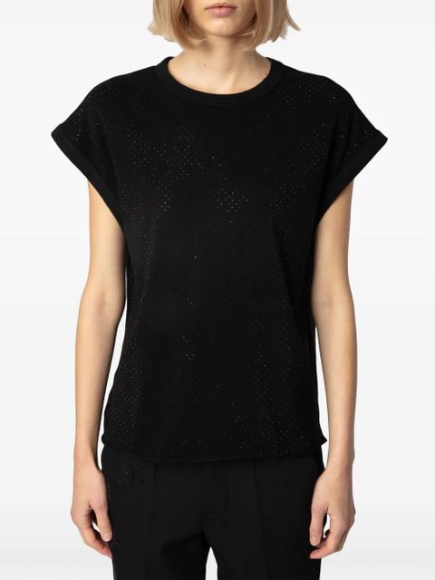 Zadig&Voltaire Cecilia crystal-embellished T-shirt - Black