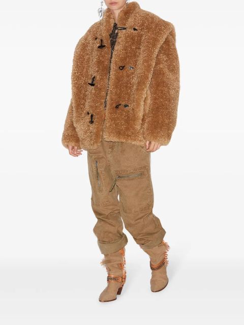 MARANT ÉTOILE Avalia brushed-finish jacket - Brown