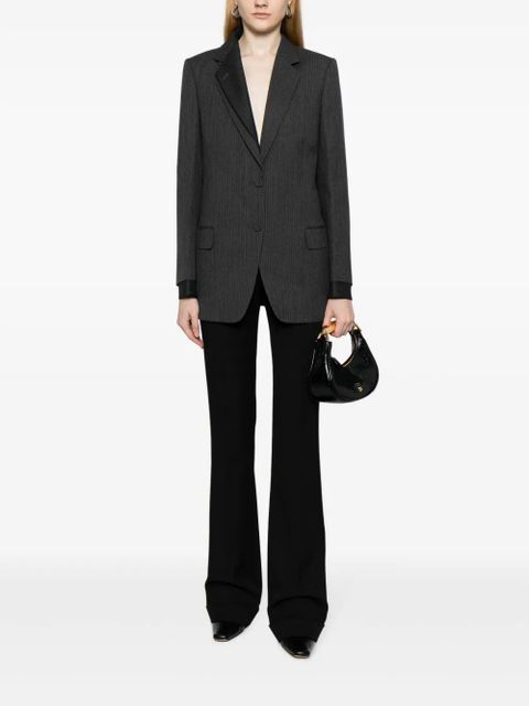 FENDI pinstripe wool blazer - Grey
