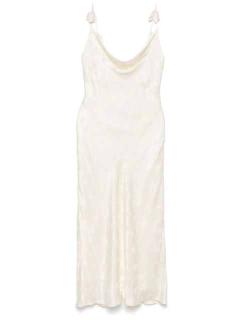 ROTATE BIRGER CHRISTENSEN satin midi dress - Neutrals - zdjęcie produktu nr 1