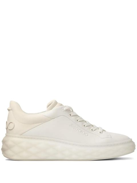 Jimmy Choo Diamond Maxi leather sneakers - Neutrals - zdjęcie produktu nr 1