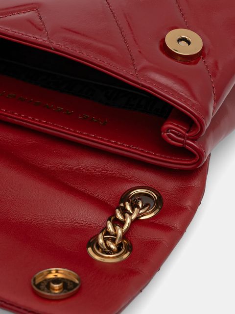 Kurt Geiger London torebka skórzana KENSINGTON kolor bordowy 846350319