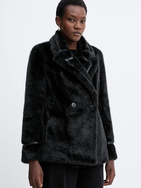 Twinset płaszcz kolor czarny 252TT2154 - zdjęcie produktu nr 2