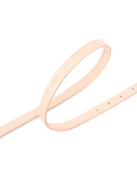 PINKO embossed buckle leather belt