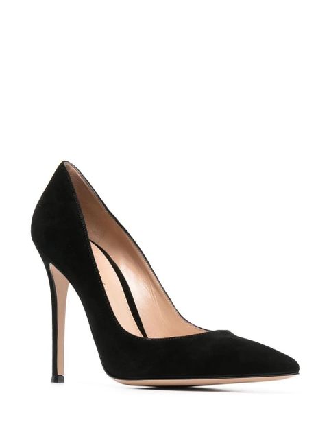 Gianvito Rossi Gianvito 105mm suede pumps - Black