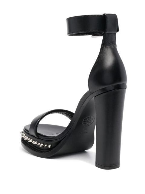 Alexander McQueen spiked-sole high-heel sandals - Black