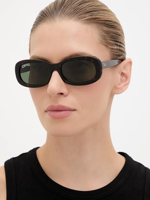 Ray-Ban okulary przeciwsłoneczne damskie kolor czarny 0RB2221 - zdjęcie produktu nr 1