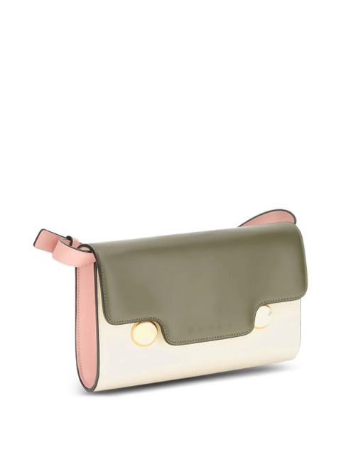 Marni Trunkaroo calf leather two-tone shoulder bag - Pink