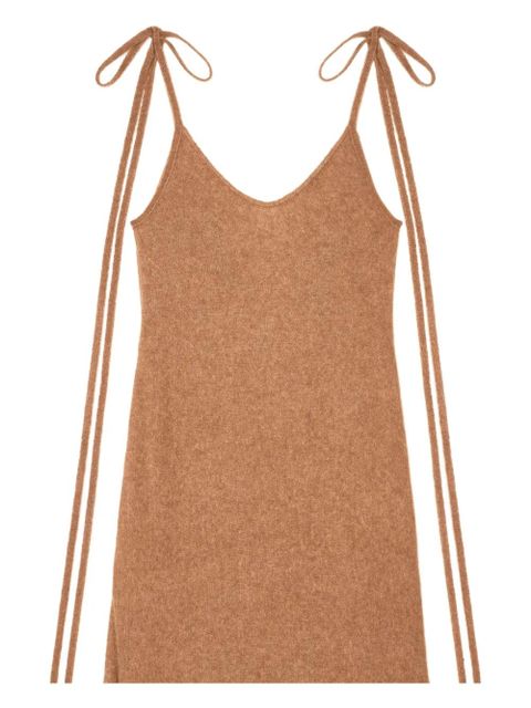 Alanui Finest tie-detail maxi dress - Brown - zdjęcie produktu nr 2