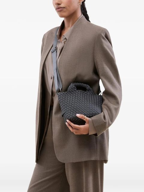 NAGHEDI St. Barths woven-design top-handle tote bag - Grey - zdjęcie produktu nr 2