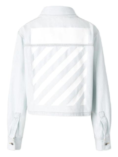 Off-White button stripes jacket - Blue