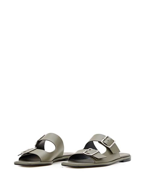 Aeyde leather slides - Green